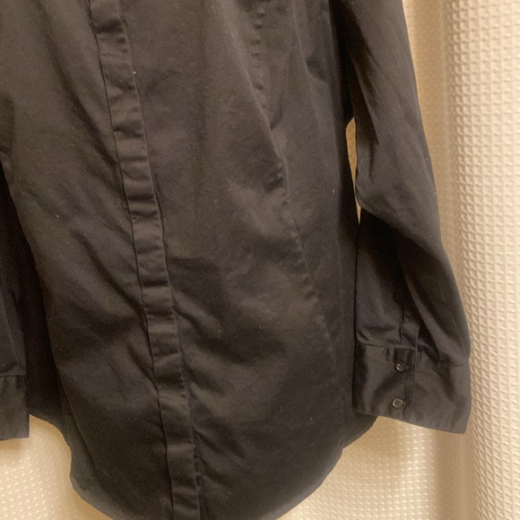 Lane Bryant black classic button front blouse size 26 - Picture 3 of 8